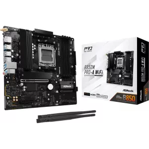  Asrock B850M PROA WIFI Socket AM5 AMD B850 4xDDR5 mATX AC97 8ch71 25Gg RAIDHDMIDP
