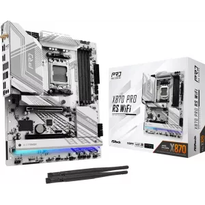  Asrock X870 PRO RS WIFI Socket AM5 AMD X870 4xDDR5 ATX AC97 8ch71 25Gg RAIDHDMI