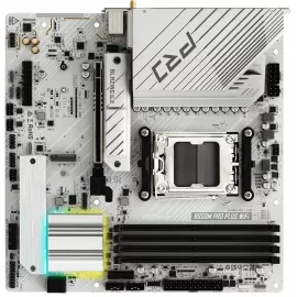 Материнская плата Asrock B850M Pro Plus WiFi Socket AM5 AMD B850 4xDDR5 mATX AC`97 8ch(7.1) 2.5Gg RAID+HDMI+DP