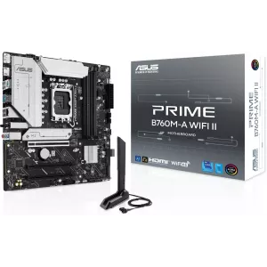  Asus PRIME B760MA WIFI II Soc1700 Intel B760 4xDDR5 mATX AC97 8ch71 25Gg RAIDHDMIDP