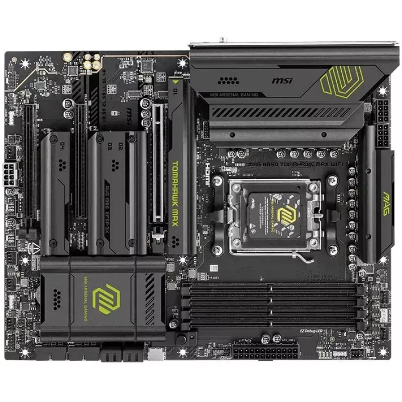 Материнская плата MSI MAG B850 TOMAHAWK WIFI Socket AM5 AMD B850 4xDDR5 ATX AC`97 8ch(7.1) 5Gigabit RAID+HDMI