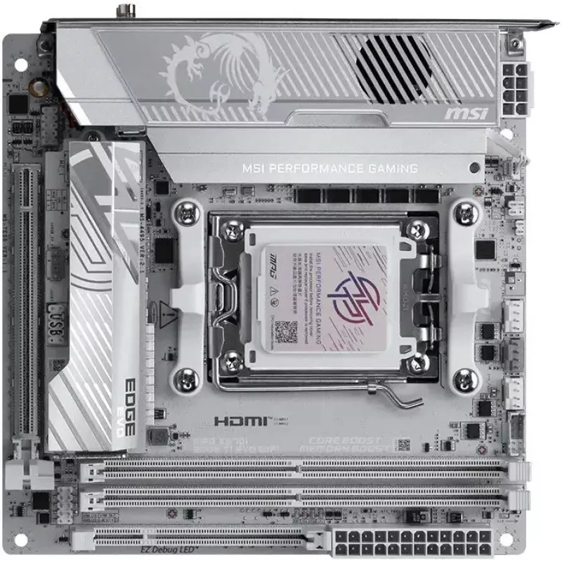 Материнская плата MSI MPG X870I EDGE TI EVO WIFI Socket AM5 AMD X870E 2xDDR5 mini-ITX AC`97 8ch(7.1) 5Gigabit RAID+HDMI