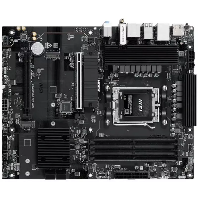 Материнская плата MSI PRO B850-S EVO WIFI Socket AM5 AMD B850 4xDDR5 ATX AC`97 8ch(7.1) 5Gigabit RAID+HDMI+DP