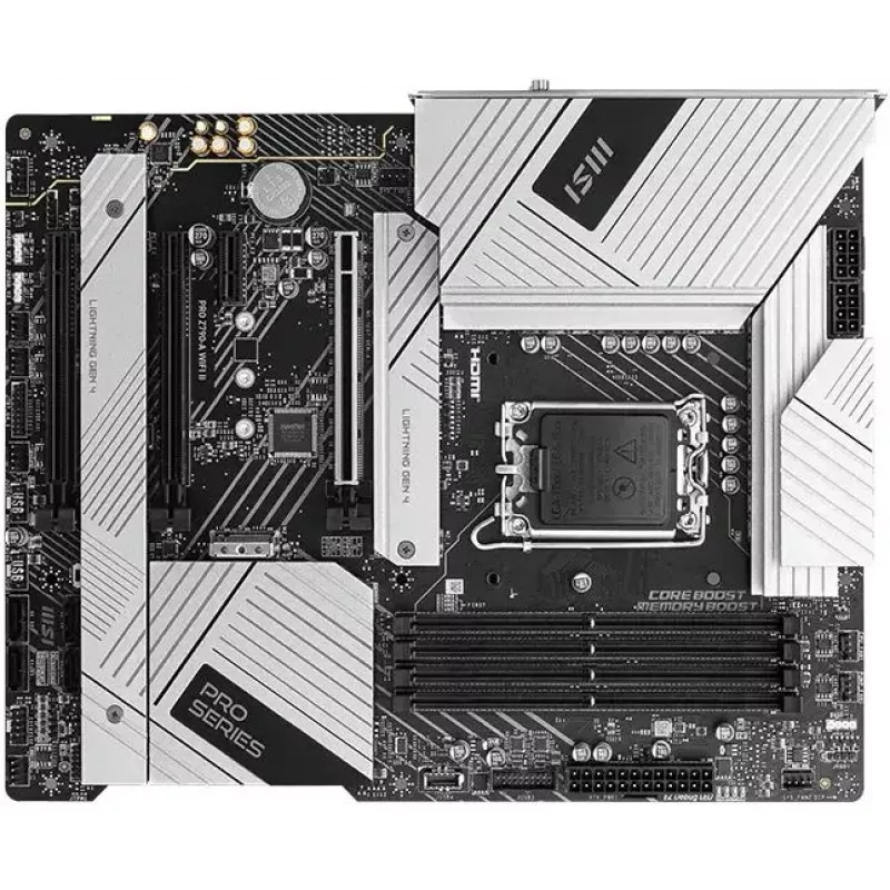 Материнская плата MSI PRO Z790-A WIFI II Soc-1700 Intel Z790 4xDDR5 ATX AC`97 8ch(7.1) 2.5Gg RAID+HDMI+DP