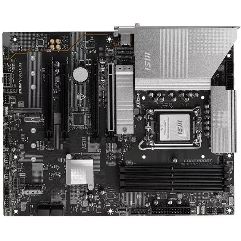 Материнская плата MSI PRO Z890-S WIFI6E Soc-1851 Intel Z890 4xDDR5 ATX AC`97 8ch(7.1) 2.5Gg RAID+HDMI+DP