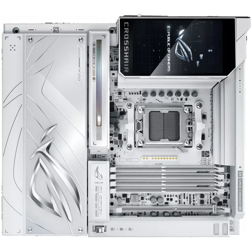 Материнская плата Asus ROG CROSSHAIR X870E GLACIAL Socket AM5 AMD X870E 4xDDR5 ATX AC`97 8ch(7.1) 2x10Gg RAID