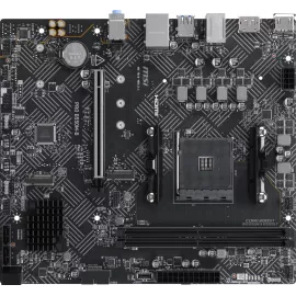 Материнская плата MSI PRO B550M-B Soc-AM4 AMD B550 2xDDR4 mATX AC`97 8ch(7.1) GbLAN RAID+HDMI+DP