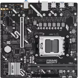 Материнская плата Asus PRIME B850M-F Socket AM5 AMD B850 2xDDR5 mATX AC`97 8ch(7.1) GbLAN RAID+VGA+HDMI