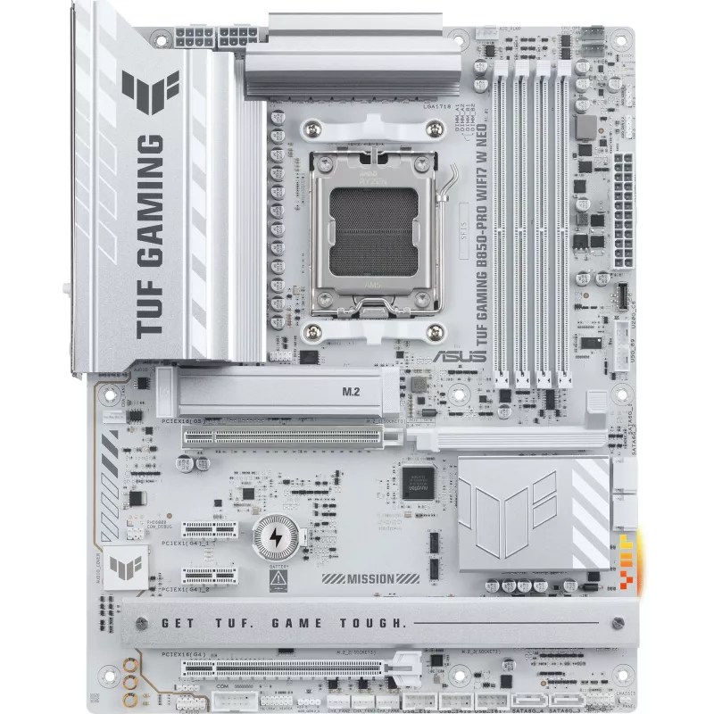 Материнская плата Asus TUF GAMING B850-PRO WIFI7 W NEO Socket AM5 AMD B850 4xDDR5 ATX AC`97 8ch(7.1) 2.5Gg RAID+HDMI+DP