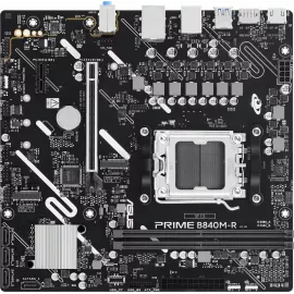 Материнская плата Asus PRIME B840M-R Socket AM5 AMD B840 2xDDR5 mATX AC`97 8ch(7.1) GbLAN RAID+HDMI+DP