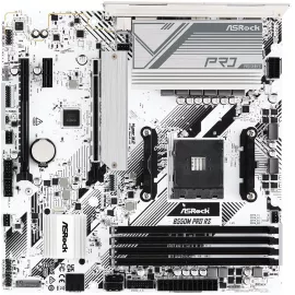 Материнская плата Asrock B550M Pro RS Soc-AM4 AMD B550 4xDDR4 mATX AC`97 8ch(7.1) 2.5Gg RAID+HDMI+DP