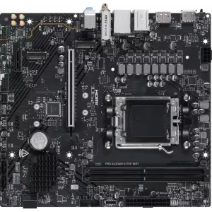  MSI PRO A620AMG EVO WIFI Socket AM5 AMD A620A 2xDDR5 mATX AC97 8ch71 25Gg RAIDVGAHDMIDP
