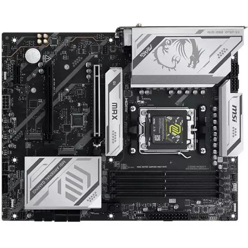 Материнская плата MSI MAG X870E GAMING MAX WIFI Socket AM5 AMD X870E 4xDDR5 ATX AC`97 8ch(7.1) 5Gigabit RAID+HDMI