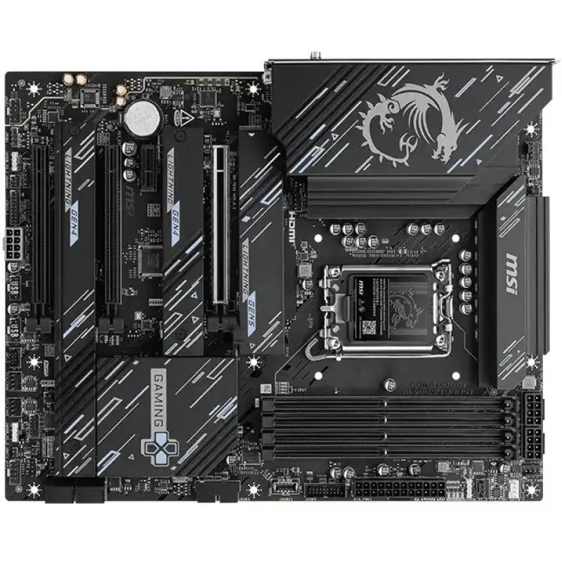 Материнская плата MSI Z890 GAMING PLUS WIFI6E Soc-1851 Intel Z890 4xDDR5 ATX AC`97 8ch(7.1) 5Gigabit RAID+HDMI+DP