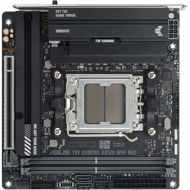 Материнская плата Asus TUF GAMING B850I WIFI NEO Socket AM5 AMD B850 2xDDR5 mini-ITX AC`97 8ch(7.1) 2.5Gg RAID+HDMI+DP