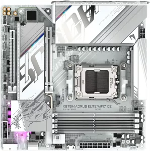  Gigabyte X870M AORUS ELITE WIFI7 ICE Socket AM5 AMD X870 4xDDR5 mATX AC97 8ch71 25Gg RAIDHDMI