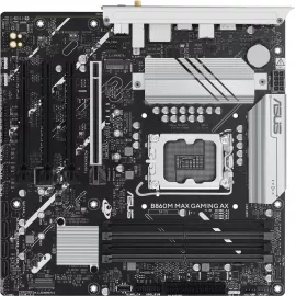 Материнская плата Asus B860M MAX GAMING AX Soc-1851 Intel B860 4xDDR5 mATX AC`97 8ch(7.1) 2.5Gg RAID+DP