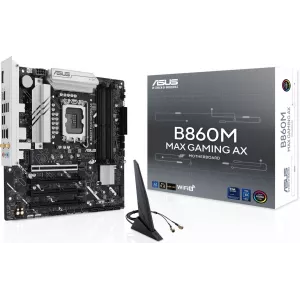  Asus B860M MAX GAMING AX Soc1851 Intel B860 4xDDR5 mATX AC97 8ch71 25Gg RAIDDP