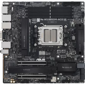 Материнская плата Asus PRO WS B850M-ACE SE Socket AM5 AMD B850 mATX AC`97 8ch(7.1) 1x10G/1х2,5G/1xGigabit RAID+VGA+HDMI+DP