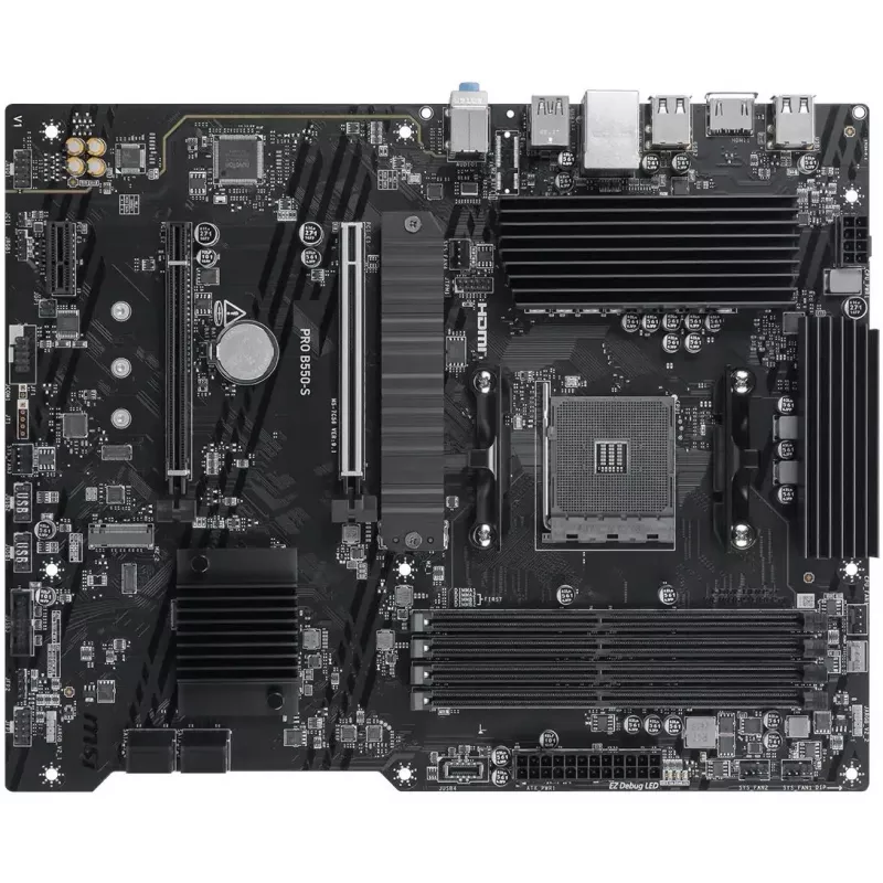 Материнская плата MSI PRO B550-S Soc-AM4 AMD B550 4xDDR4 ATX AC`97 8ch(7.1) GbLAN RAID+HDMI