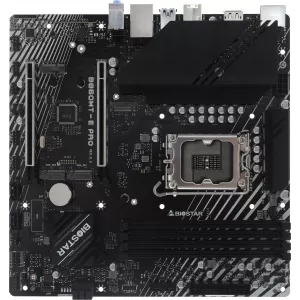  Biostar B860MTE PRO Soc1851 Intel B860 4xDDR5 mATX AC97 8ch71 25Gg RAIDHDMIDP