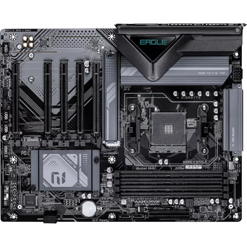 Материнская плата Gigabyte B550 X EAGLE Soc-AM4 AMD B550 4xDDR4 ATX AC`97 8ch(7.1) 2.5Gg RAID+HDMI
