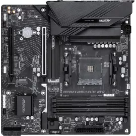 Материнская плата Gigabyte B550M X A ELITE WF7 Soc-AM4 AMD B550 4xDDR4 mATX AC`97 8ch(7.1) 2.5Gg RAID+HDMI+DP