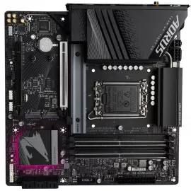 Материнская плата Gigabyte Z790M AORUS ELITE AX Soc-1700 Intel Z790 4xDDR5 mATX AC`97 8ch(7.1) 2.5Gg RAID+HDMI+DP