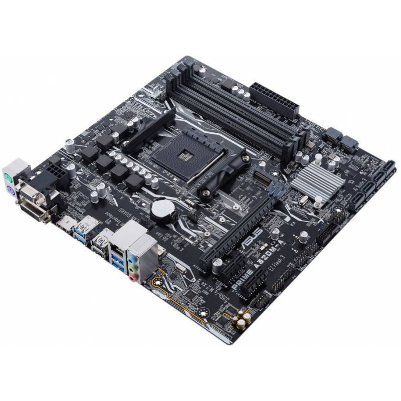 Материнская плата Asus PRIME A320M-A Soc-AM4 AMD A320 4xDDR4 mATX AC`97 8ch(7.1) GbLAN RAID+VGA+DVI+HDMI