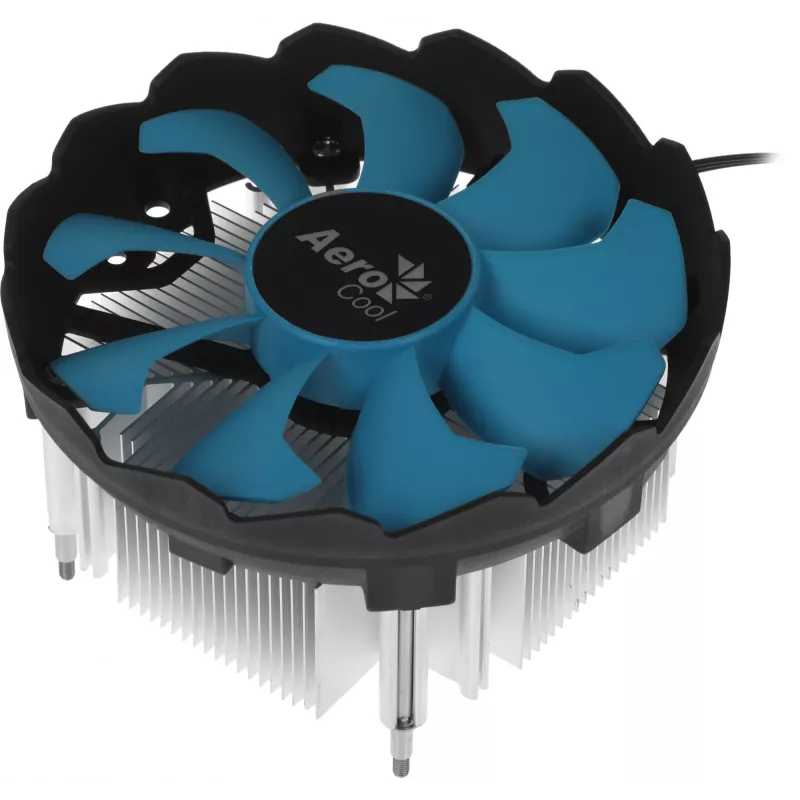 Устройство охлаждения(кулер) Aerocool BAS Soc-1151/1200 черный 3-pin 24dB Al 100W 422gr Ret