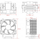 Устройство охлаждения(кулер) ID-Cooling SE-903-XT Soc-AM5/AM4/1151/1200/1700 черный 4-pin 14-26dB Al+Cu 130W 650gr Ret
