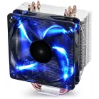 Устройство охлаждения(кулер) Deepcool Gammaxx 400 Blue Basic одноцветная Soc-AM5/AM4/1200/1700/1851 черный 4-pin 18-30dB Al+Cu 130W 640gr Ret (DP-MCH4-GMX400P-BL)