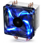 Устройство охлаждения(кулер) Deepcool Gammaxx 400 Blue Basic Soc-AM5/AM4/1151/1200/1700 черный 4-pin 18-30dB Al+Cu 130W 640gr Ret