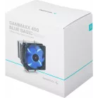 Устройство охлаждения(кулер) Deepcool Gammaxx 400 Blue Basic одноцветная Soc-AM5/AM4/1200/1700/1851 черный 4-pin 18-30dB Al+Cu 130W 640gr Ret (DP-MCH4-GMX400P-BL)