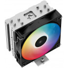 Устройство охлаждения(кулер) Deepcool AG400 LED Soc-AM5/AM4/1151/1200/1700 черный 4-pin 18-32dB Al+Cu 220W 614gr Ret