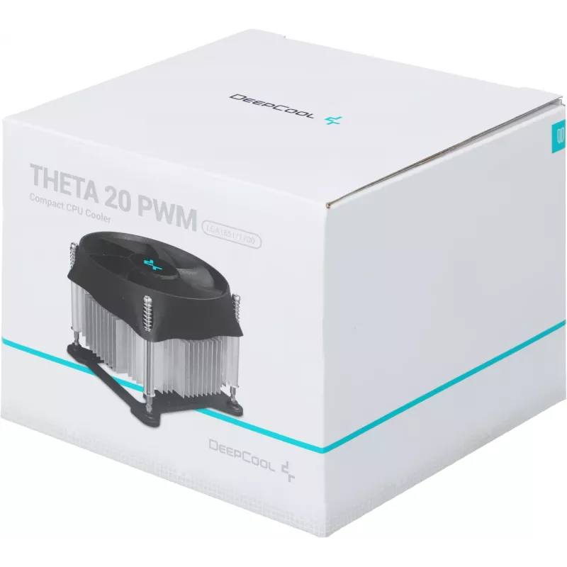 Устройство охлаждения(кулер) Deepcool Theta 20 PWM Soc-1700/1851 черный 4-pin 31.1dB Al 95W 355gr Ret (DP-ICAS-T20P-17)
