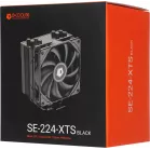 Устройство охлаждения(кулер) ID-Cooling SE-224-XTS Soc-AM5/AM4/1200/1700/1851 черный 4-pin 29dB Al+Cu 220W 650gr Ret (SE-224-XTS BLACK)