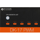 Устройство охлаждения(кулер) ID-Cooling DK-17 PWM Soc-1700 черный 4-pin 14-26dB Al 65W 265gr Ret