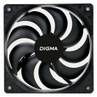 Вентилятор Digma DFAN-120-9 120x120x25mm черный 3-pin 4-pin (Molex)23dB 120gr Ret