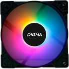 Вентилятор Digma DFAN-FRGB1 120x120x25mm черный 3-pin 4-pin (Molex)23dB 125gr Ret