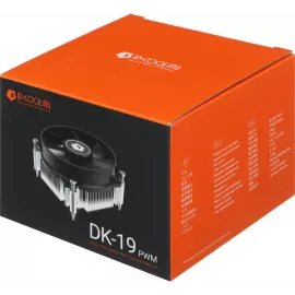 Устройство охлаждения(кулер) ID-Cooling DK-19 PWM Soc-1700/1851 черный 4-pin 14-26dB Al 95W 340gr Ret