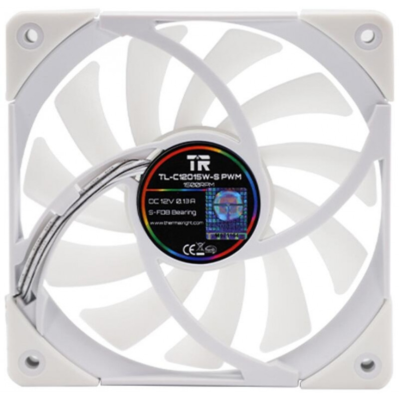 Вентилятор для корпуса Thermalright TL-C12015W-S ARGB 120х120x15 белый 4-pin 24.1дБ (TL-C12015W-S-ARGB) Ret
