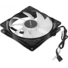 Вентилятор для корпуса Deepcool RF120 FS RGB 120х120x25 черный 4-pin 27дБ (DP-FLED3-RF120-FS) Ret