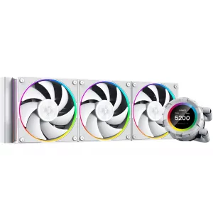 IDCooling SL360 ARGB SocAM5AM4120017001851 4pin 1430dB AlCu LCD 350W Ret SL360 WHITE