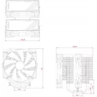 Устройство охлаждения(кулер) ID-Cooling Frozn A720 Soc-AM5/AM4/1200/1700/1851 черный 4-pin 33.5dB Al+Cu 300W 1300gr Ret (FROZN A720 BLACK)