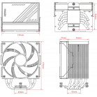 Устройство охлаждения(кулер) ID-Cooling Frozn A610 Soc-AM5/AM4/1200/1700/1851 черный 4-pin 29.85dB Al+Cu 250W 925gr Ret (FROZN A610 BLACK)