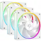 Вентилятор ID-Cooling AF-127-ARGB-W Trio ARGB 120x120x27mm белый 4-pin 14-30dB 180gr Ret