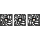 Вентилятор для корпуса Thermaltake Toughfan EX14 Pro Reverse 140х140x25 черный 4-pin 34.1дБ (упак.:3шт) (CL-F172-PL14BL-A) Ret