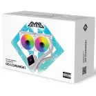 Система водяного охлаждения GMNG GG-LC240ARGB1 ARGB Soc-AM5/AM4/1200/1700/1851 белый 4-pin 22-35dB Al+Cu LCD 260W 1200gr Ret (GG-LC240ARGB1-WH)