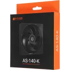 Вентилятор для корпуса ID-Cooling AS-140-K 140х140x25 черный 4-pin 30дБ Ret